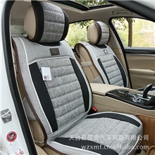 厂家批发坐垫亚麻凉垫四季垫高档精品座垫新款夏季汽车坐垫