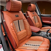 厂家直供夏季新款运动汽车坐垫座套冰丝时尚皮革凉垫座垫