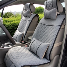 2013新款亚麻汽车坐垫四季座垫通用汽车用品内饰特价批发