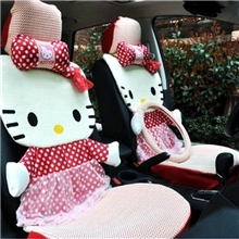 kt汽车坐垫四季新款通用冰丝毛汽车座垫车坐垫卡通可爱厂家批发