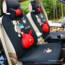 汽车坐垫四季新款通用汽车座垫夏季车垫卡通可爱女性最爱冰丝