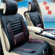 升级版黑色汽车座垫四季新款汽车座垫冬天坐垫汽车用品丹尼皮
