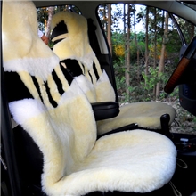 澳腾品牌正品经典纯色澳皮羊剪绒汽车座垫羊毛汽车坐垫厂家直销