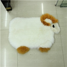 羊毛地毯，纯羊毛小羊型家具摆设垫，飘窗垫沙发垫卡通动漫羊毛垫