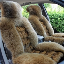 浩雪羊毛坐垫狐狸毛坐垫整皮微风狐狸心，高低毛冬季汽车坐垫直销