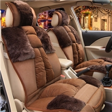 新款羽绒坐垫汽车毛绒冬垫通用座垫狐狸毛座套批发零售厂家直销