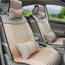 汽车座垫批发冰丝亚麻四季通用坐垫套四季垫车垫
