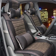 厂家直销汽车座垫批发四季通用亚麻汽车坐垫四季垫车垫坐垫套