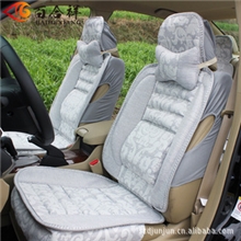 百合祥汽车坐垫亚麻四季通用坐垫亚麻材料坐垫批发