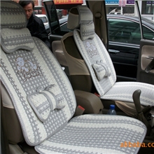 趴趴熊冰丝汽车坐垫/汽车用品超市