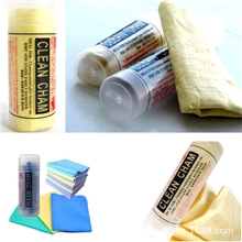 鹿皮吸水毛巾43*33CM中号筒装多用途洗车毛巾仿鹿皮毛巾吸水干发