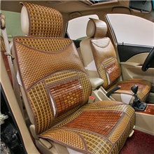 新款仿藤编竹片坐垫夏季汽车坐垫汽车用品车饰手编汽车凉垫