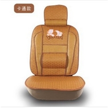 热销产品冰丝亚麻竹编纸草竹片座垫车凉垫四季汽车坐垫厂家直销