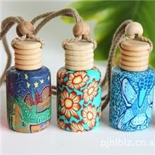 小额批发软陶挂绳精油/香水空瓶家居车载两用一瓶装