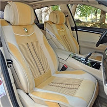 独家设计高仿水牛皮保暖毛绒汽车座垫冬季新款茉莉花高档车垫