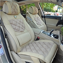 经典热销四季通用汽车座垫丹尼皮免洗车套茉莉花高档精品坐垫