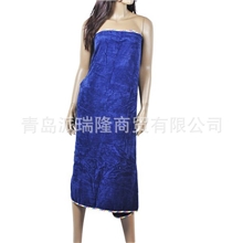 厂家直销外贸原单浴巾浴披100%全棉割绒面料浴巾沙滩巾