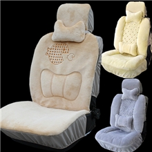 鱼乐圈汽车坐垫冬季新款毛绒座垫车垫可爱冬天轿车坐垫套批发