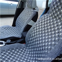 卡菲德正品汽车坐垫夏季凉垫手编纯亚麻坐垫四季垫通用座垫