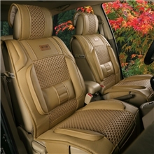 厂家直销夏季新款汽车坐垫四季通用车垫夏凉垫皮革丹尼皮座垫批发