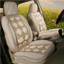 批发供应高档优质冰丝夏季坐垫纯天然冰丝手编手钩花四季通用座垫