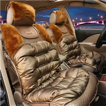 专业品质供应时尚精品羽绒坐垫高仿狐狸毛四季尊享精品皮革坐垫