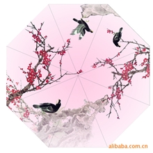 热转移印花;雨伞花卉印花