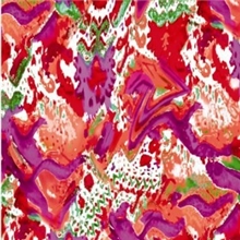 雪纺皱数码印花