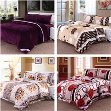 2013新款活性印花加厚法兰绒法莱绒珊瑚绒全棉纯棉床上四件套