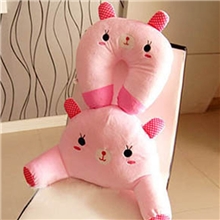 批发活动卡通汽车用腰靠腰枕抱枕靠垫颈枕一套