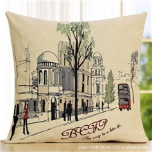 北欧卡通护腰办公汽车靠枕外贸床头居家靠垫抱枕新品批发020