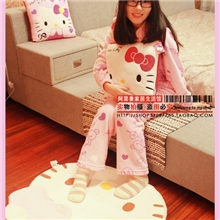 fancy博客同款正版kt凯蒂猫飘窗坐垫/地垫/家居地毯0.3kg