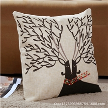 新品特价促销宜家风棉麻抱枕汽车办公室靠垫午睡家居靠枕套