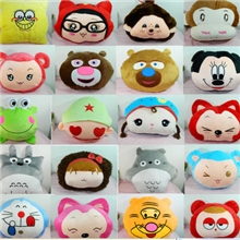 2013卡通毛绒暖手捂多用暖手枕暖手宝抱枕靠垫全网最低价热销