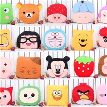 【厂家直销】批发多种卡通抱枕被|短毛绒涤纶多用空调被夏凉被