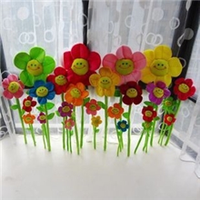 厂价直销毛绒玩具花卡通花太阳花玫瑰花布艺花仿真花窗帘扣