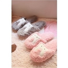 可爱情侣兔兔卡通毛绒拖鞋防滑按摩地板情侣拖鞋家居鞋棉拖鞋