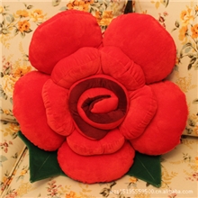 批发供应6色正版玫瑰花靠垫50cm抱枕厂家直销