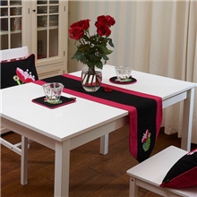 魅香丽影中式桌旗民族风创意茶几布桌旗布艺十字绣家居餐桌布