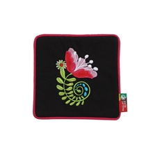 魅香丽影民族手工绣花布艺创意家居刺绣隔热PVC餐杯垫17*17CM