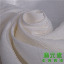 淘宝女装时尚高档面料白色本白亚麻服装面料新申生产厂家销售