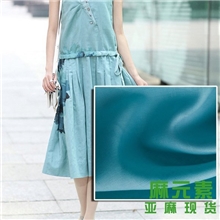 麻元素亚麻连衣裙面料个性设计定制女装亚麻面料进口亚麻原料