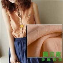 麻元素亚麻女装色织青年布料纯天然100%亚麻布的成分小额批发