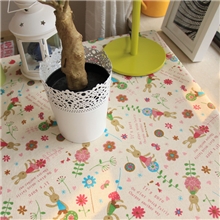 zakka日韩风格儿童布艺桌布面料棉麻印花布批发淘宝热销