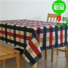 地中海格子桌布布艺/餐桌布茶几布台布爱丁堡纯棉圆桌西餐厅方桌