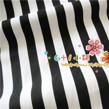 厂家批发现货印花纯棉帆布面料黑白条纹窗帘桌布抱枕淘宝热卖特价