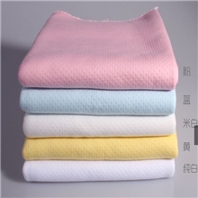 加厚夹棉面料精梳纯棉空气层布匹宝宝贴身布料纯色