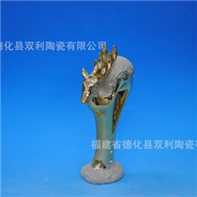 工艺礼品摆件欧式工艺摆件陶瓷工艺摆件创意摆件电镀礼品