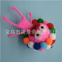 供应钩针毛线卡通手机链编手工织工艺品毛线娃娃10cm