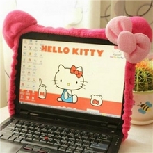 hellokitty卡通毛绒可爱电脑屏幕套电脑套笔记本屏幕套